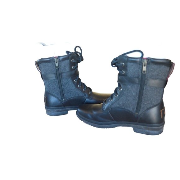 UGG Kesey Waterproof Leather Winter Moto Combat Ankle Boots Womens Size 7.5 Gorp - Picture 6 of 9